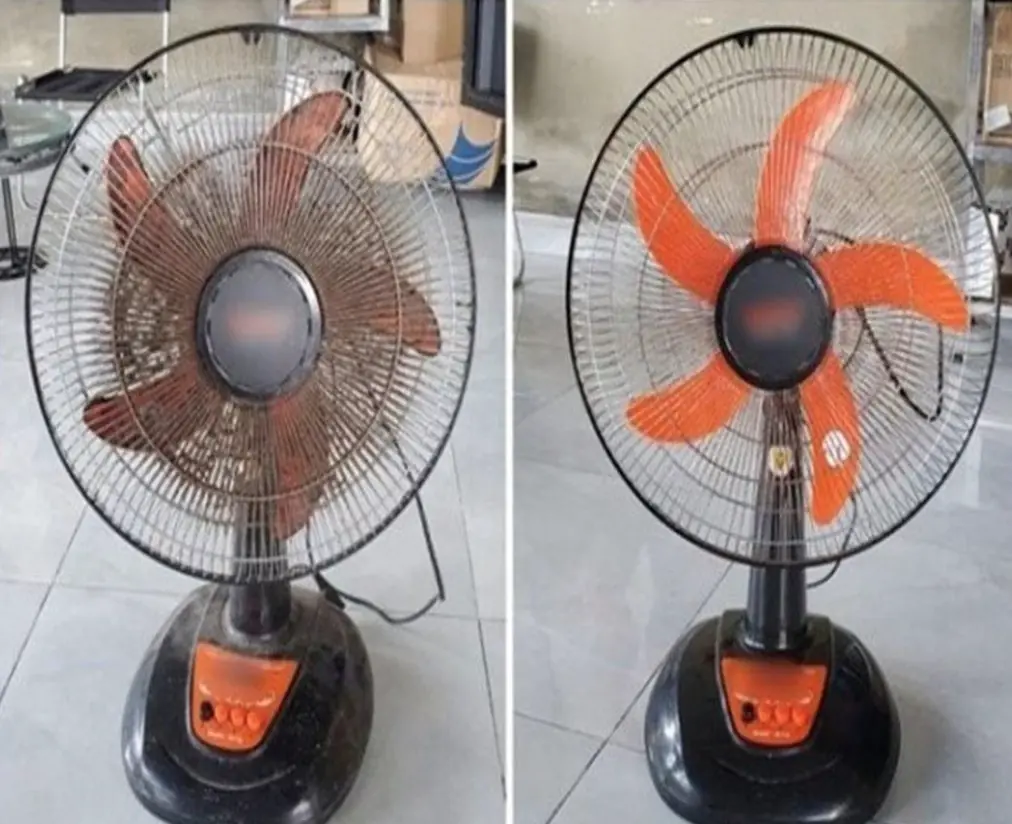 พัดลมที่สกปรก ไม่ต้องถอดออกมา ทำเช่นนี้ใน 5 นาที ฝุ่นสกปรกหายไปหมด