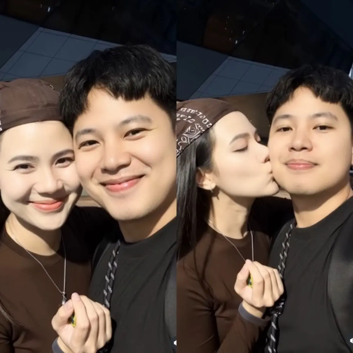 "ทอล เกียรติศักดิ์" ปล่อยคลิปหวานถูก "กระต่าย พรรณนิภา" หอมแก้มสุดละมุน
