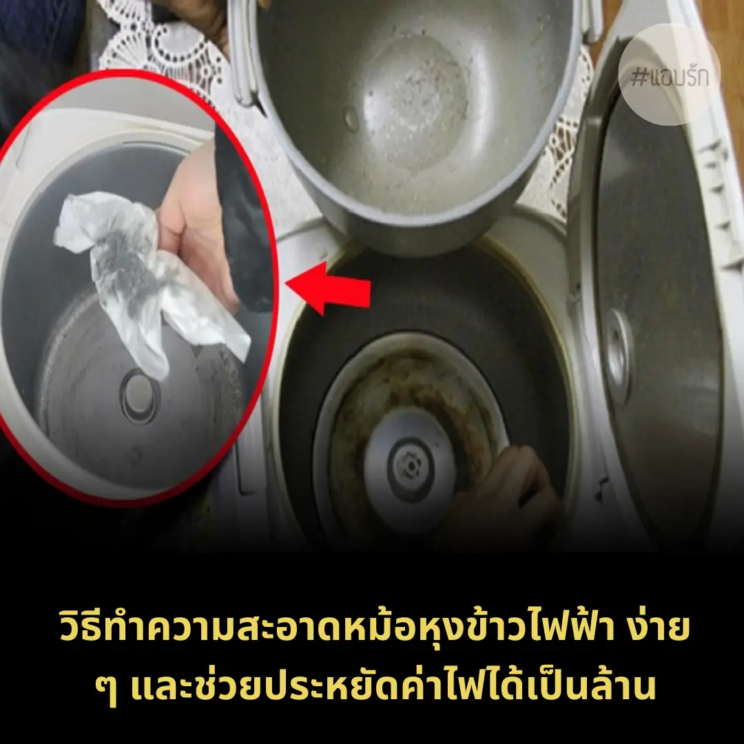 วิธีทำความสะอาดหม้อหุงข้าวไฟฟ้า ง่าย ๆ และช่วยประหยัดค่าไฟได้เป็นล้าน