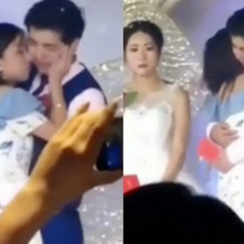 ดราม่ากลางงานแต่ง! เจ้าบ่าวโผกอดแฟนเก่า เจ้าสาวยืนนิ่งแต่การกระทำต่อมาของเธอทำเอาทั้งงา
