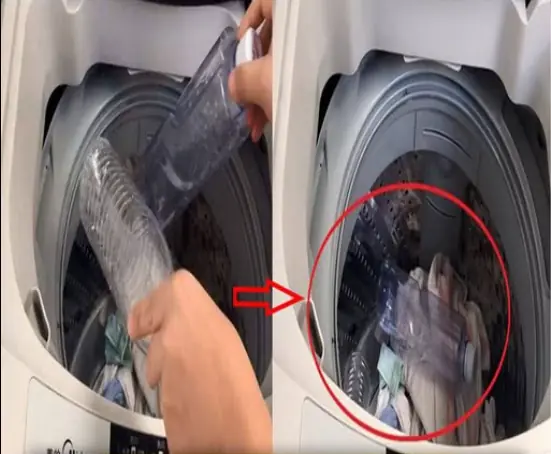 ขว้างขวดน้ำเปล่า 2 ขวดลงในเครื่องซักผ้า เคล็ดลับง่ายๆ ช่วยให้เสื้อผ้าสะอาด ไม่ต้องกลัวขาด