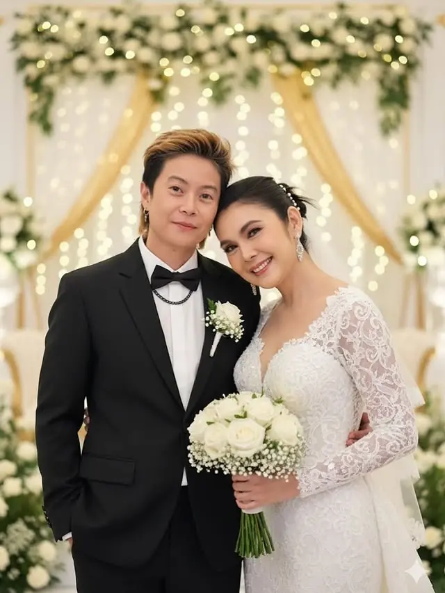 "ฝน ธนสุนทร" แต่งงาน? ภาพหวานสวมชุดเจ้าสาว คนแห่คอมเมนต์ยินดี