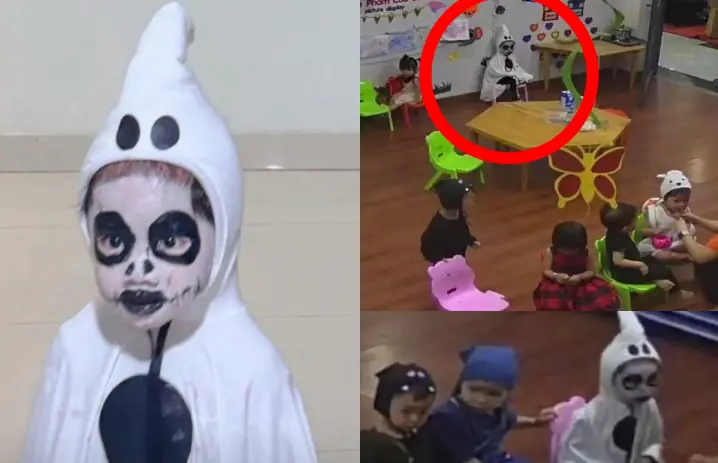 ไวรัลสุดฮา! แม่จับลูกชายแต่งชุดผีไปโรงเรียน ก่อนกลับมาฟ้อง "เพื่อนไม่เล่นด้วย" กลายเป็นสี
