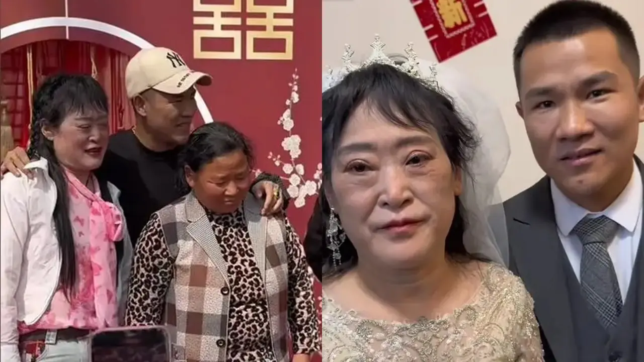 ลูกชายแต่งงานกับผู้หญิงวัย 68 ปี พ่อแม่ร้องไห้หนักในวันแต่งงาน แต่ปฏิกิริยาของลูกสะใภ้กลั