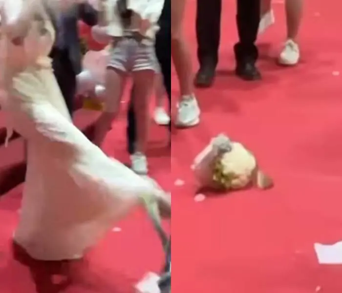 แขกตะลึงทั้งงาน! เพื่อนเจ้าสาวเตะช่อดอกไม้ ทั้งที่บอกอยากได้ รู้เหตุผลอึ้งกว่าเดิม