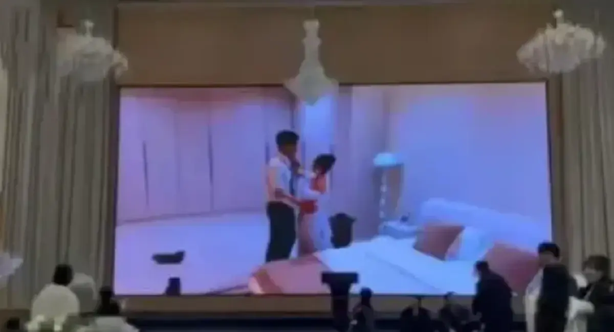 เจ้าบ่าวเปิดคลิป แฉเจ้าสาวกลางงานแต่ง นอกใจอยู่กับชู้คาเตียง