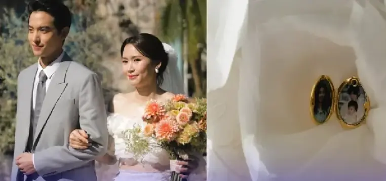 เปิดความหมายชุดเจ้าสาว โฟม ภรรยา เจมส์จิ ดีเทลสุดซึ้ง สื่อถึงแม่ผู้ล่วงลับ