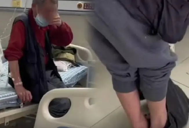 สะเทือนใจโลกออนไลน์ ผู้เฒ่าล้มในห้องน้ำ มีลูกแต่ต้องนอน รพ.อย่างโดดเดี่ยว อดอาหารเป็นวัน