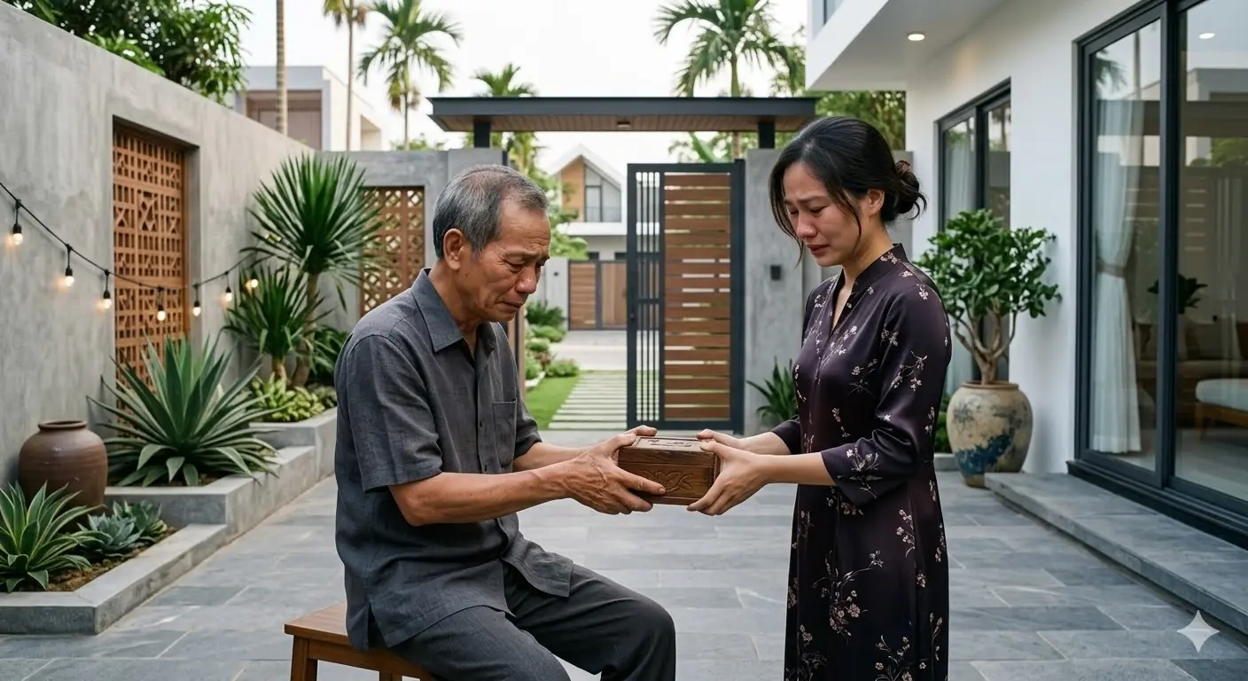 วันที่ฉันเดินออกจากบ้านสามี อดีตพ่อสามียื่นกล่องไม้ให้ บอกว่าถ้าวันไหนลำบากให้เปิดดู ข้