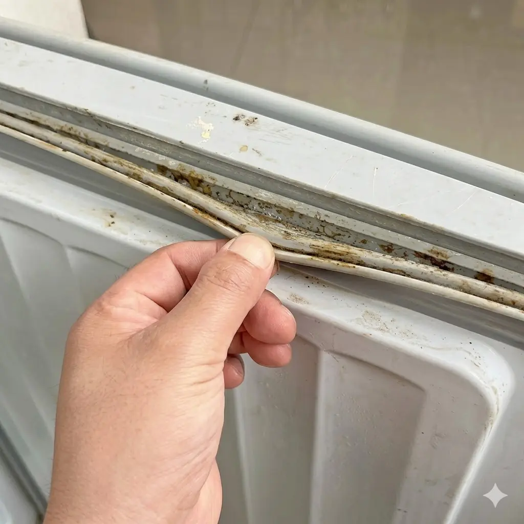 คราบราดำขอบยางตู้เย็น ขัดยากแค่ไหนก็เอาอยู่! ใช้ “ของสิ่งนี้” เช็ด 15 นาที สะอาดเกลี้ยง