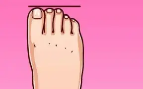 รูปเท้า 5 แบบ แต่ละแบบบอกลักษณะนิสัยที่แตกต่างกัน