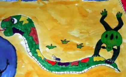 พ่อแม่ภูมิใจสุดๆ ลูกสาว 7 ขวบ ชอบวาดรูปงู แถมได้รางวัล ครูจิตวิทยาเห็นแนะแจ้งตร