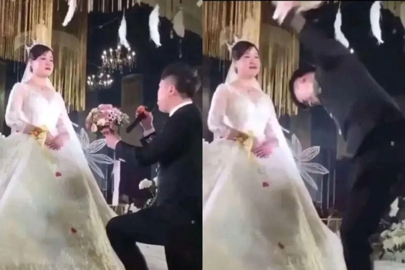 แขกงงตาแตก! เจ้าบ่าวพังพิธี ฟิลขาดถูกเจ้าสาวเมินทั้งงาน รู้สาเหตุที่ “งอน” คนแห่เอือม