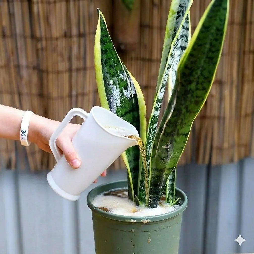 อย่ารดน้ำอย่างเดียว! เติมสิ่งนี้เดือนละครั้ง ลิ้นมังกรใบเงา โตไว