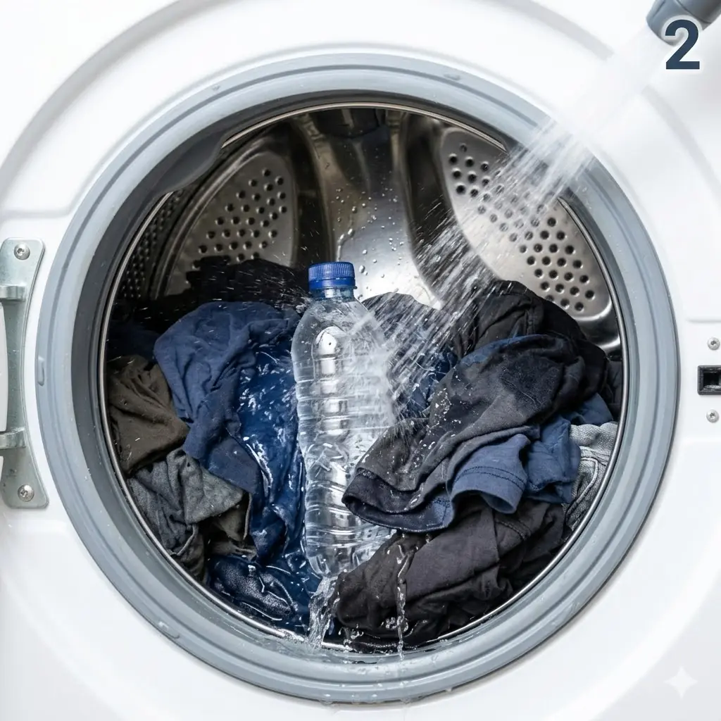 โยนขวดพลาสติกเปล่า 1 ขวดลงเครื่องซักผ้า เคล็ดลับนี้คน IQ สูงเท่านั้นที่นึกออก