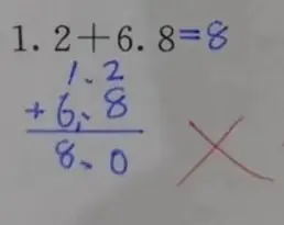 ลูกแก้โจทย์เลข 1.2+6.8=8 ครูตรวจให้ผิด แม่ฉุนโทรไปโวย แต่ฟังคำชี้แจงจบยอมขอโทษ