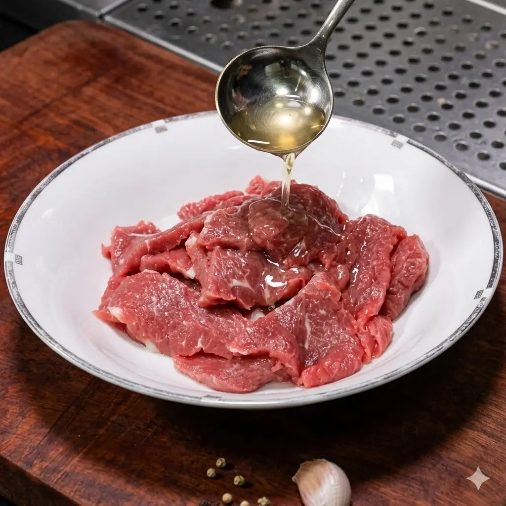 เนื้อวัวเหนียว อย่าหมักเกลือมั่ว! ใส่สิ่งนี้แทน เนื้อนุ่มละลายในปาก ผัดแล้วหอมเข้มข้นเหม