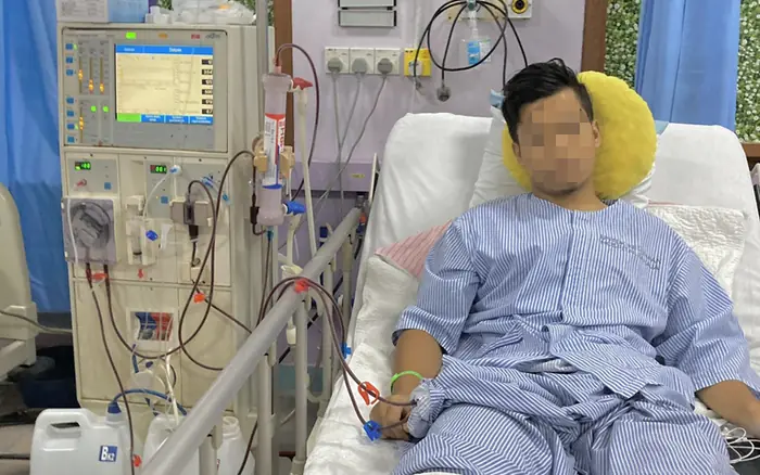 ผู้ชายอายุ 35 ปี ป่วยเป็นโรคไตเรื้อรัง จากอาหารที่กินประจำตามร้านข้างทาง