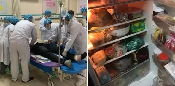 ชายวัย 50 ปีถูกนำตัวส่งโรงพยาบาลหลังจากรับประทานอาหารเหลือ 5 อย่างจากตู้เย็นของเขา