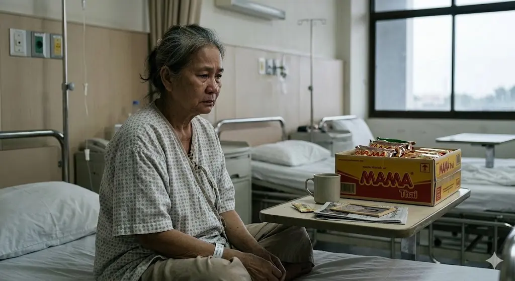 แม่สามีนอนโรงพยาบาล ลูกสะใภ้ส่งแค่มาม่ากล่องเดียว แต่พอรู้เหตุผล หลายคนเงียบทั้งโซเชียล