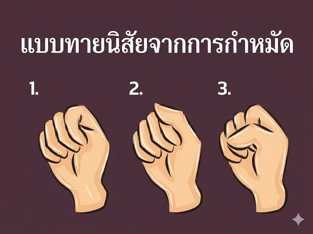แบบทายนิสัยจากการกำหมัด ท่าทางง่ายๆ ที่บอกถึงตัวตนที่ซ่อนอยู่ของคุณ