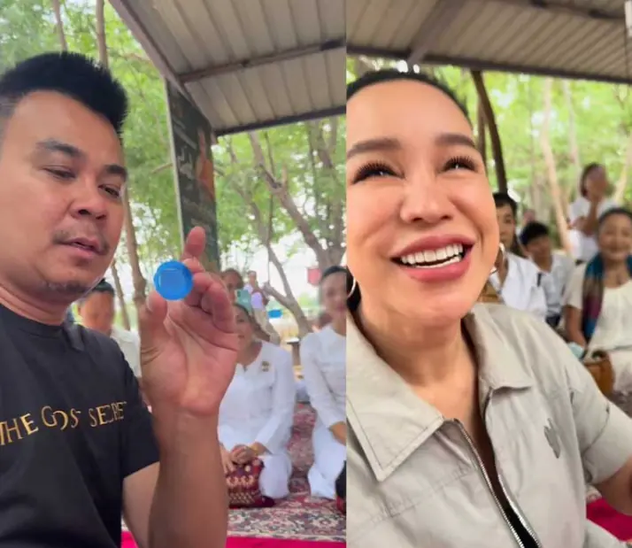 ส้มเช้ง บวงสรวงพ่อปู่ศรีสุทโธ หยิบเลขเด็ด ตกใจเมื่อวานก็เลขนี้ แฟนๆบอกหวยลาวก็มา