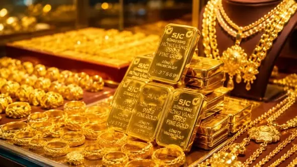 ราคาทองวันที่สิบแปดมิถุนายนพุ่งแรง คนแห่ซื้อขายแน่นร้านทองทั่วเมือง