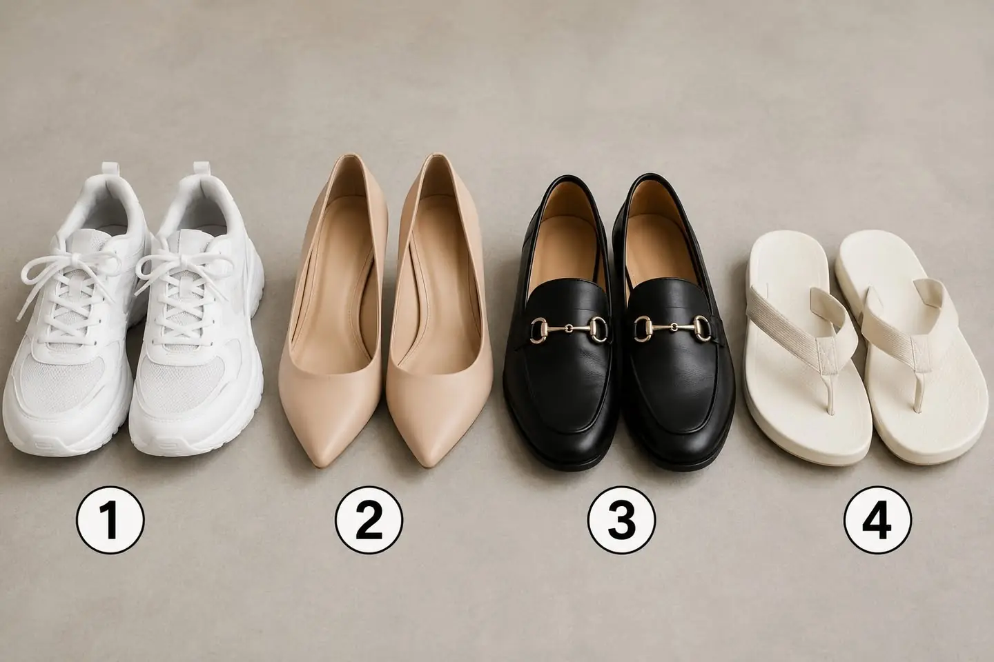 รองเท้า 4 คู่ 4 เส้นทางชีวิต... คุณจะเลือกคู่ไหน?