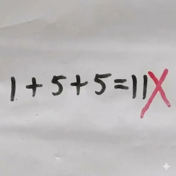 โจทย์เลขประถมสุดท้าทาย! เด็กตอบ 1+5+5=11 แต่ครูให้ผิด เฉลยจริงทำพ่อยังอึ้ง