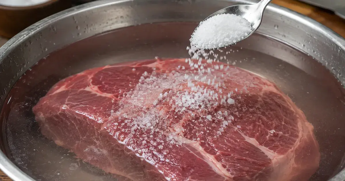 ทำไมจึงควรแช่เนื้อในน้ำเกลือก่อนนำไปปรุงอาหาร?