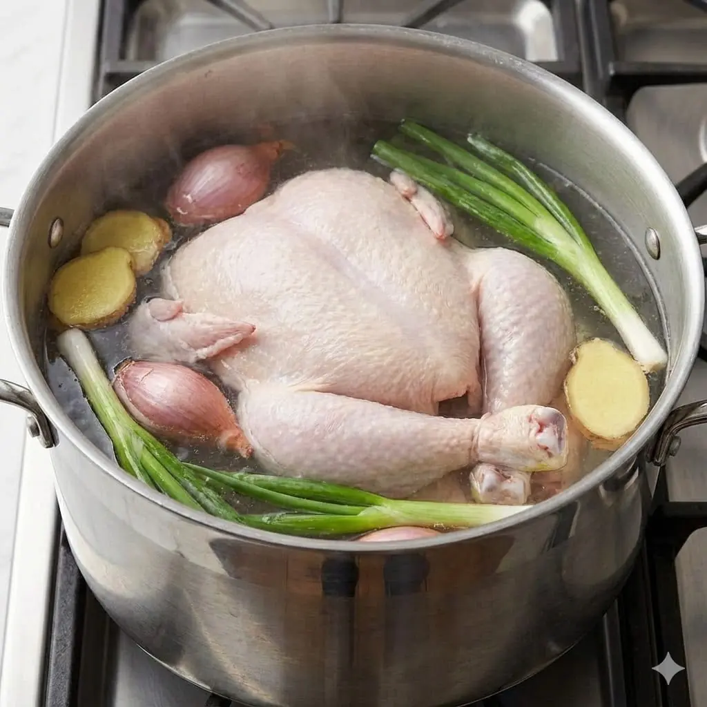 ต้มไก่อย่าใส่แต่น้ำเปล่า! แค่เติมสิ่งนี้ลงไป ไก่เหลืองสวย เนื้อนุ่มหวานธรรมชาติ อร่อย