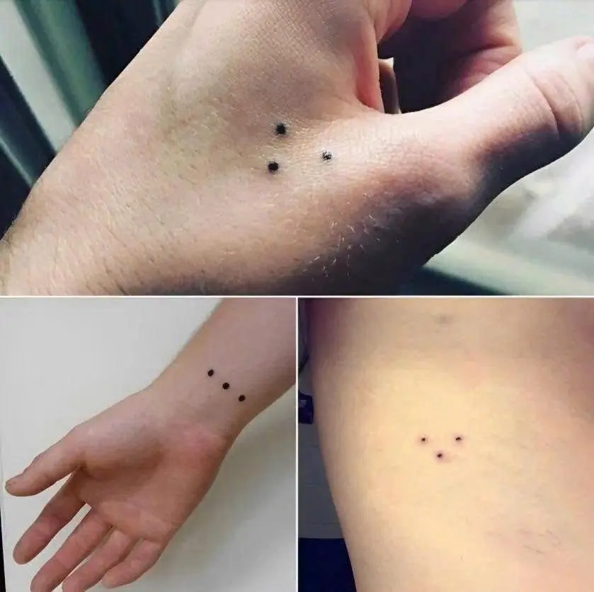 ถ้าคุณเห็นใครมีรอยสักรูปจุด 3 จุด จงวิ่งหนีให้ไกลที่สุดเท่าที่จะทำได้