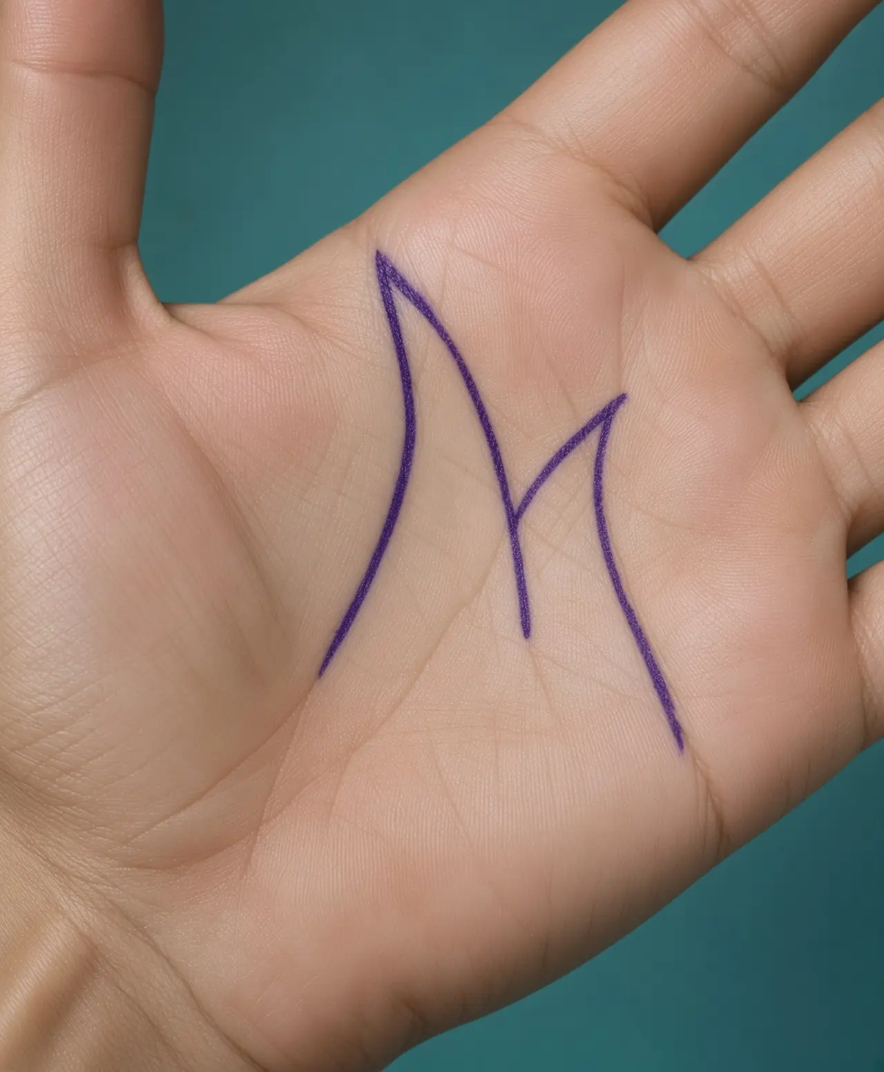 การมีตัวอักษร M อยู่บนฝ่ามือ หมายความว่า...