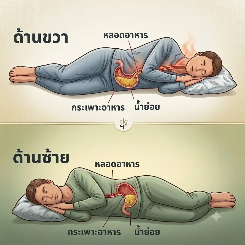 แพทย์เตือน: ถ้าคุณชอบนอนตะแคงขวาเป็นประจำ อาจมีเรื่องนี้ที่ควรรู้